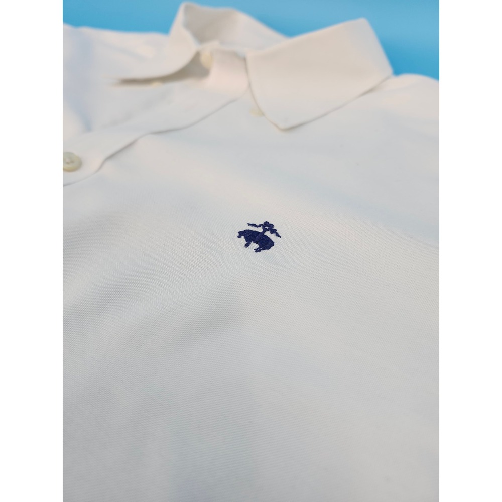 Brooks Brothers Regent Mens XXL White Non-Iron Supima Cotton Oxford Shirt Logo